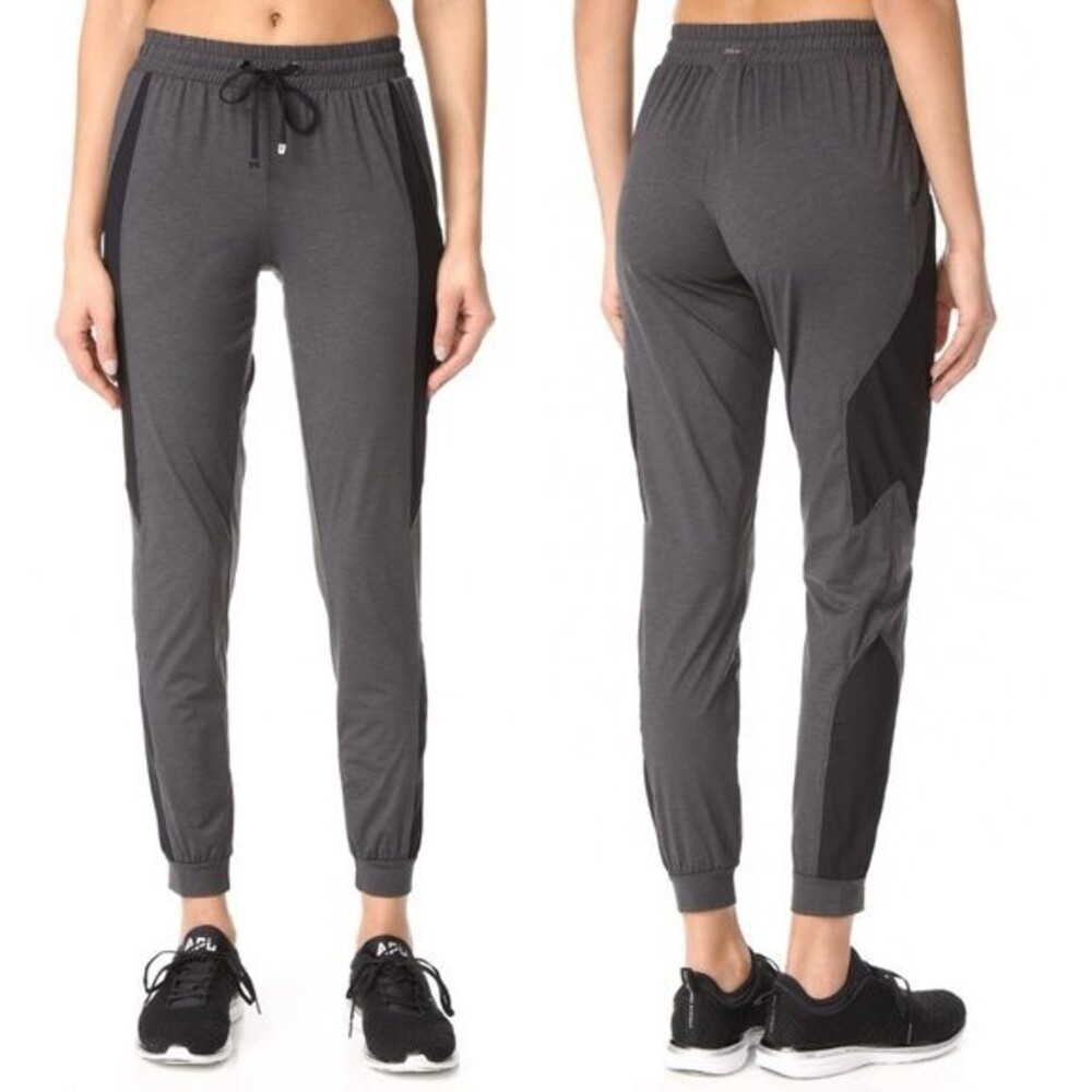 ❤️ Koral Symmetry Sweatpants Charcoal/Black Mesh Joggers Size Small